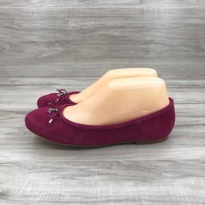 Sam Edelman Felicia Magenta Suede Flats Women's Size 7M
